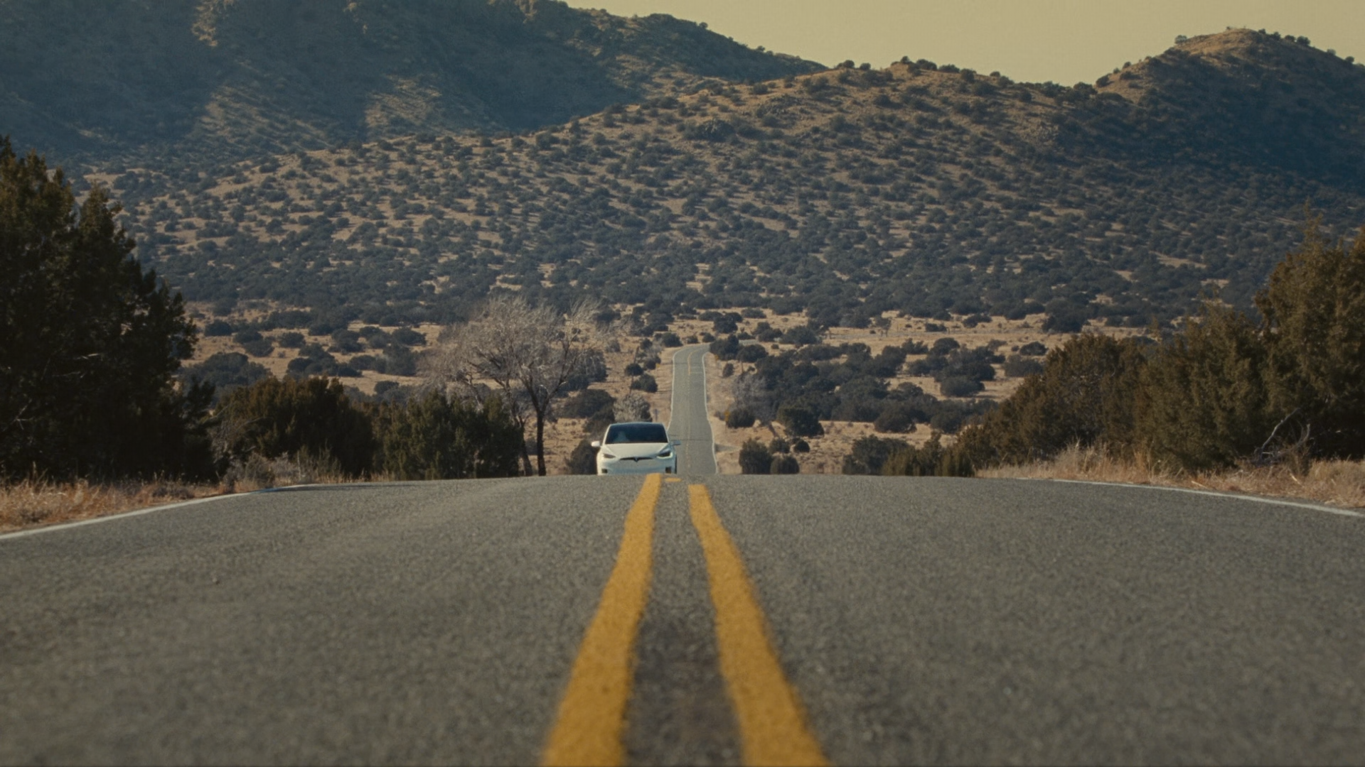 Cinematic electric vehicle still